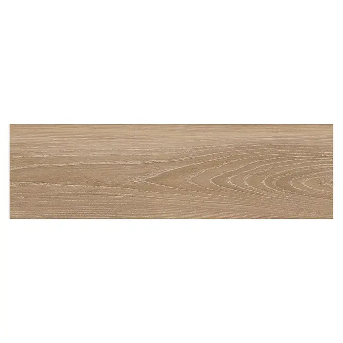 Feinsteinzeugfliese Sealwood - 17,5 x 60 cm, Creme, Matt - Nahaufnahme einer hellen Holzoberfläche mit deutlicher Maserung, die die natürliche Schönheit des Materials hervorhebt.