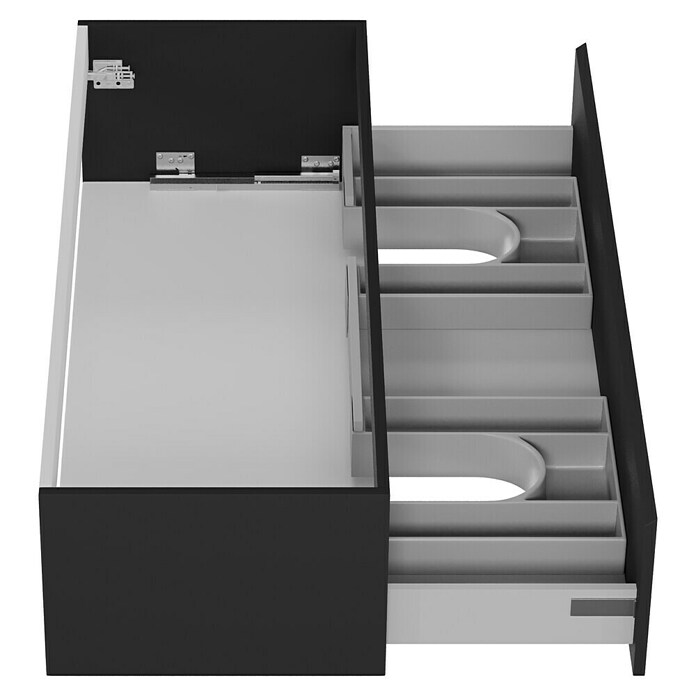 Camargue Espacio Waschtischunterschrank (120 x 46 x 30 cm, 1 Schubkasten, Gama anthrazit matt)