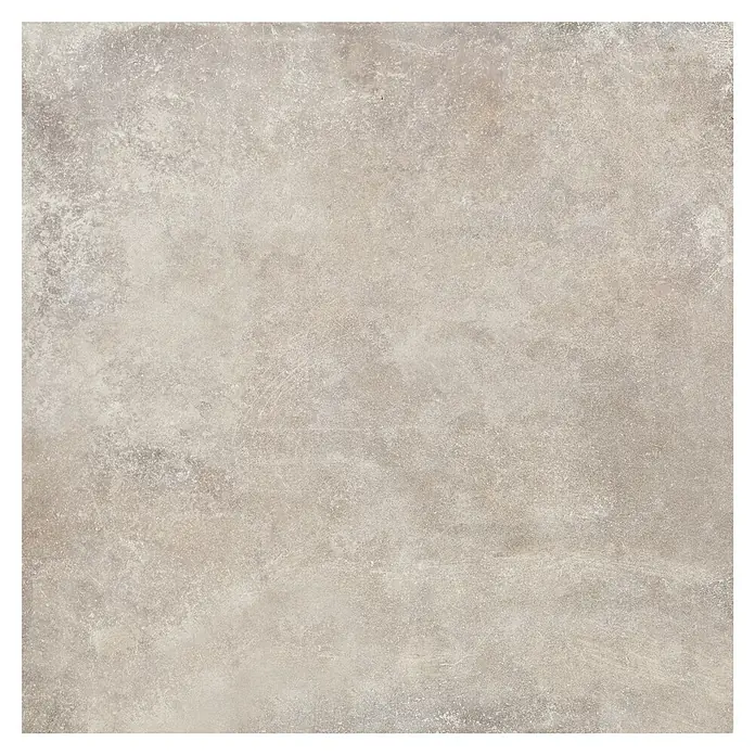Feinsteinzeugfliese Savanna - 79,7 x 79,7 cm, Desert, Matt - Nahaufnahme einer quadratischen, beigefarbenen Keramikfliese mit einer strukturierten, matten Oberfläche und unregelmäßigen Farbschattierungen.