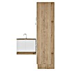 BAUHAUS Winkelküche Sandra (B x T: 370 x 170 cm, Weiß, Matt, Farbe Korpus: Artisan Eiche, Mit Elektrogeräten) | BAUHAUS