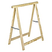 Holzklappbock Standard (Tragkraft: 400 kg bei 2 Holzböcken, Höhe: 74 cm, Kiefer)