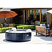 Intex Pure Spa Außen-Whirlpool 77 Bubble Massage (Ø x H: 196 x 71 cm, Kalkschutzsystem 10 W, Laminiertes Vinyl, Navy)