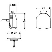 Hansgrohe Ausstattungsset Exafill (2-tlg., Verchromt)