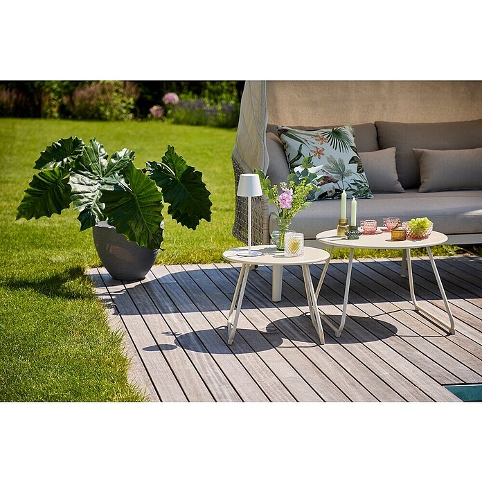 Sunfun Solo Rope Lounge kavč  (Š x G x V: 187 x 114 x 81,5 cm, Aluminij, Olefin, Siva) | 8303 - Loungeset | ICAE - Sommermöbel Loungemöbel | ICA - Sommermöbel | IC - Freizeit im Garten | I - Stadtgarten | BAUHAUS