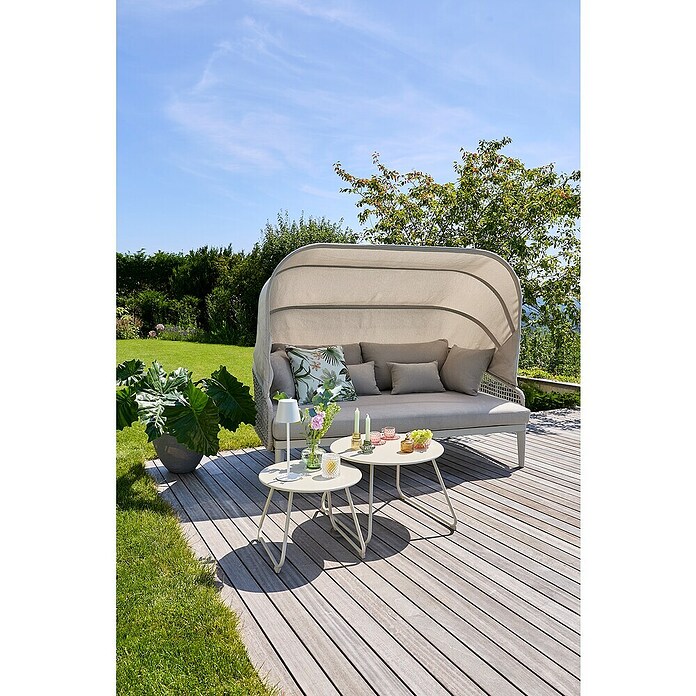 Sunfun Solo Rope Lounge kavč  (Š x G x V: 187 x 114 x 81,5 cm, Aluminij, Olefin, Siva) | 8303 - Loungeset | ICAE - Sommermöbel Loungemöbel | ICA - Sommermöbel | IC - Freizeit im Garten | I - Stadtgarten | BAUHAUS