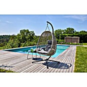 Sunfun Hängesessel (L x B x H: 103 x 95 x 196 cm, Stahl, Grau/Schwarz) | BAUHAUS