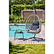 Sunfun Hängesessel (L x B x H: 103 x 95 x 196 cm, Stahl, Grau/Schwarz) | BAUHAUS
