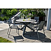 Sunfun Gastro Vrtni fotelj Gastro  (Jeklo, Tekstil, Možnost nakladanja, Antracit, Š x G x V: 57,5 x 68,5 x 88 cm) | 8350 - Stühle Textilen | ICAB - Sommermöbel Stühle | ICA - Sommermöbel | IC - Freizeit im Garten | I - Stadtgarten | BAUHAUS
