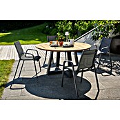 Set vrtnih stolov Gastro  (6 kos, Jeklo, Tekstil, Možnost nakladanja, Antracit, Š x G x V: 57,5 x 68,5 x 88 cm) | 8350 - Stühle Textilen | ICAB - Sommermöbel Stühle | ICA - Sommermöbel | IC - Freizeit im Garten | I - Stadtgarten | BAUHAUS