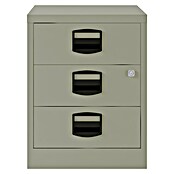 Bisley Home Cajonera con ruedas PFA (L x An x Al: 40 x 41 x 67 cm, Número de cajones: 3 ud., Acero, Gris) | BAUHAUS