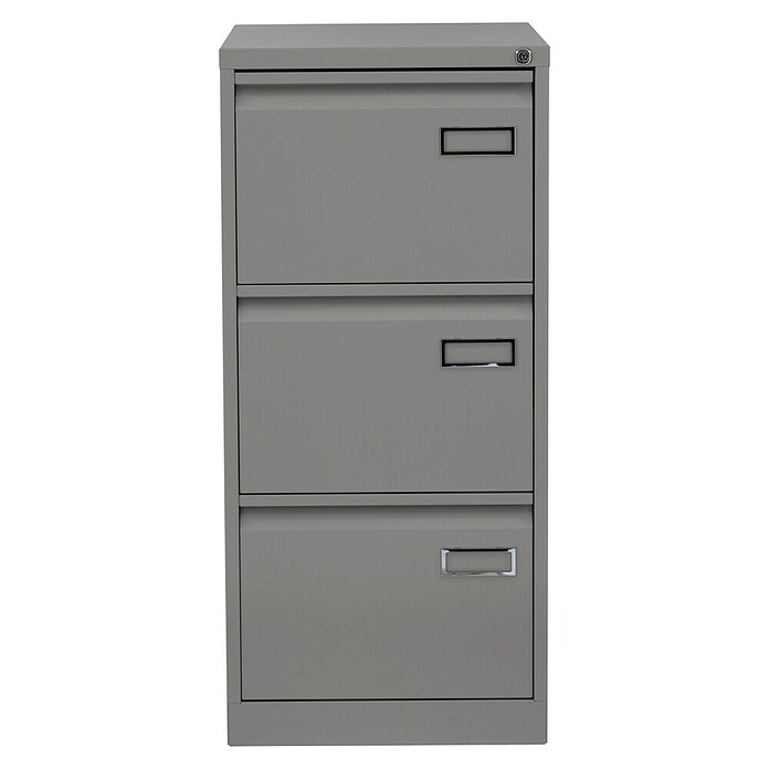 Bisley Archivador PSF (L x An x Al: 62 x 47 x 101 cm, Número de cajones: 3 ud., Gris, Completamente montado) | BAUHAUS