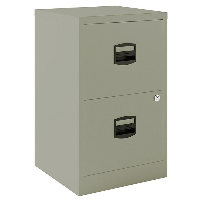 Bisley Home Cajonera PFA (L x An x Al: 40 x 41 x 67,2 cm, Número de cajones: 2 ud., Acero, Gris) | BAUHAUS