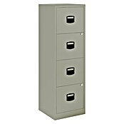Bisley Home Archivador PF (L x An x Al: 41 x 40 x 132 cm, Número de cajones: 4 ud., Gris, Completamente montado) | BAUHAUS