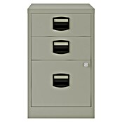 Bisley Home Cajonera PFA con cajón personal (L x An x Al: 40 x 41 x 67 cm, Número de cajones: 3 ud., Acero, Gris) | BAUHAUS