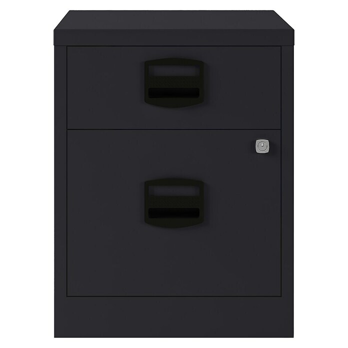 Bisley Home Cajonera con ruedas PFA (L x An x Al: 41 x 40 x 52,9 cm, Número de cajones: 2 ud., Acero, Antracita) | BAUHAUS