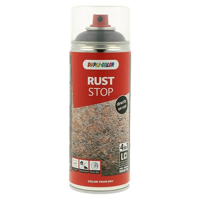 Dupli-Color Rostschutz-Spray Rust Stop 4in1 RAL 7016 - Anthrazitgrau, 400 ml - Dose Dupli-Color Rostschutz-Spray, ideal zur direkten Anwendung auf Rost. Bietet umfassenden Schutz und ist einfach in der Anwendung für Innen- und Außenbereiche.