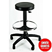 Unisit Taburete EOE13 (Negro, Barra reposapiés cromada) | BAUHAUS