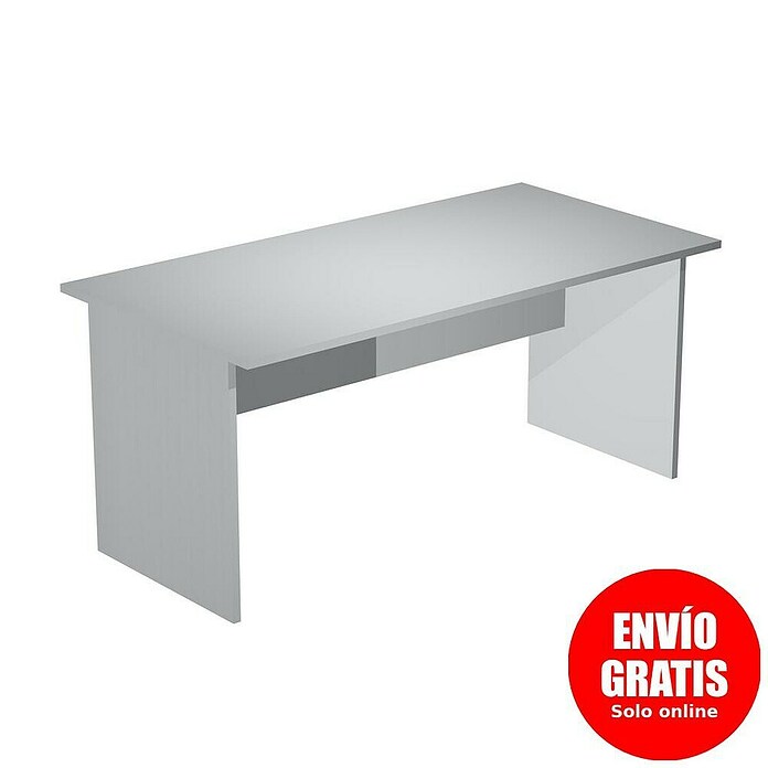 ArtExport Presto Mesa de escritorio (L x An x Al: 80 x 160 x 74 cm, Gris, Pata tipo panel) | BAUHAUS
