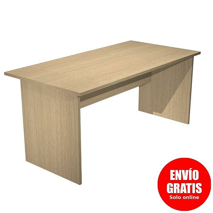 ArtExport Presto Mesa de escritorio (L x An x Al: 80 x 160 x 74 cm, Roble, Pata tipo panel) | BAUHAUS
