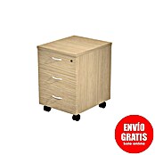 ArtExport Presto Cajonera con ruedas Venere (L x An x Al: 52 x 43 x 59,5 cm, Roble, Número de cajones: 3 ud.) | BAUHAUS