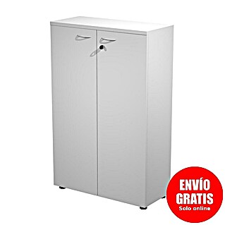 ArtExport Presto Armario para archivadores Venere (L x An x Al: 35 x 80 x 120 cm, Blanco, Bajo)