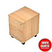 ArtExport Presto Cajonera con ruedas Venere (L x An x Al: 52 x 43 x 59,5 cm, Haya, Número de cajones: 3 ud.) | BAUHAUS