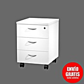 ArtExport Presto Cajonera con ruedas Venere (L x An x Al: 52 x 43 x 59,5 cm, Blanco, Número de cajones: 3 ud.) | BAUHAUS