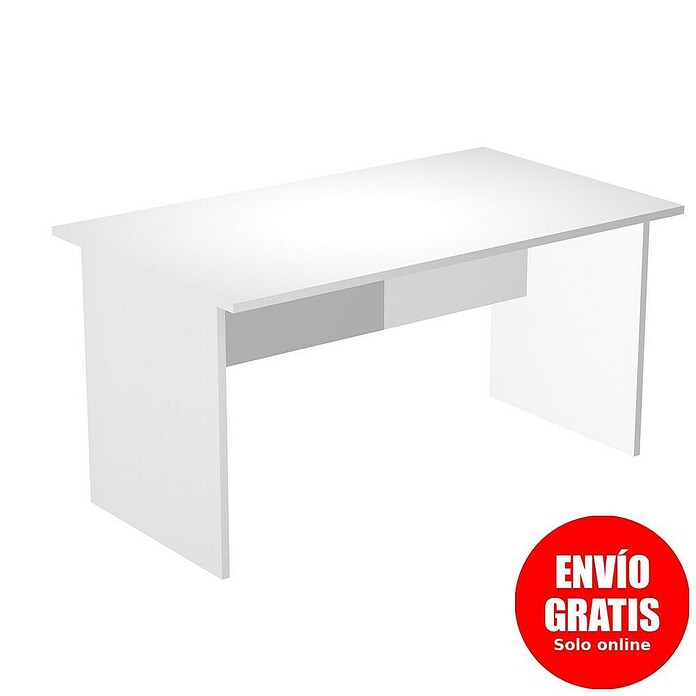 ArtExport Presto Mesa de escritorio (L x An x Al: 80 x 160 x 74 cm, Blanco, Pata tipo panel) | BAUHAUS