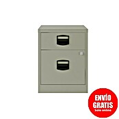 Bisley Home Cajonera con ruedas PFA (L x An x Al: 41 x 40 x 52,9 cm, Número de cajones: 2 ud., Acero, Gris) | BAUHAUS