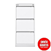 Bisley Premium Archivador BS (L x An x Al: 62 x 47 x 101 cm, Número de cajones: 3 ud., Blanco, Completamente montado) | BAUHAUS