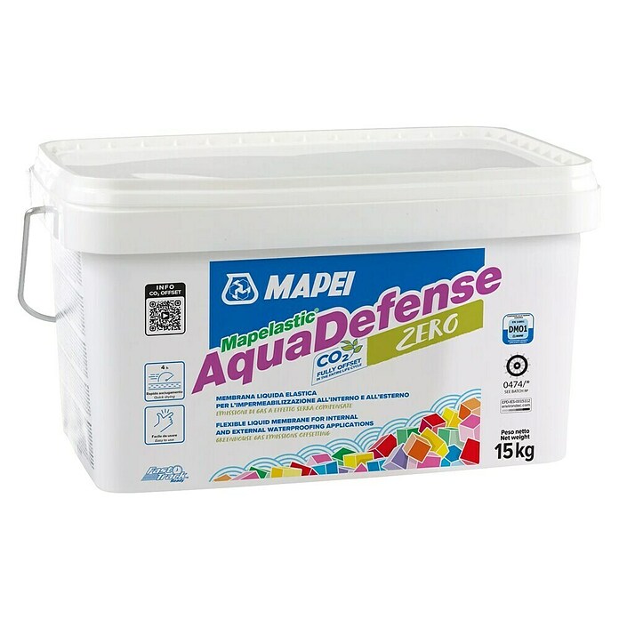 Mapei Vodoodbojni omet Mapelastic AquaDefense  (15 kg) | Tesnilne mase | Gradbena kemija | Gradbeni material | Izdelki | BAUHAUS