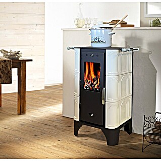 Domofire Kaminofen Piccolino (6 kW, Raumheizvermögen: 120 m³, Weiß)