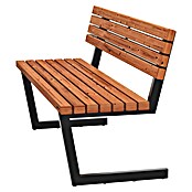 Plus Gartenbank Relax (B x T x H: 150 x 52 x 82 cm, Thermowood, Stahl, Schwarz/Braun, ohne Hängebank) | BAUHAUS
