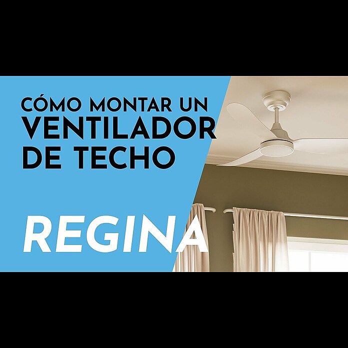 Arte confort Ventilador de techo Regina (Blanco, 106 cm, 20 W, Blanco cálido) | BAUHAUS