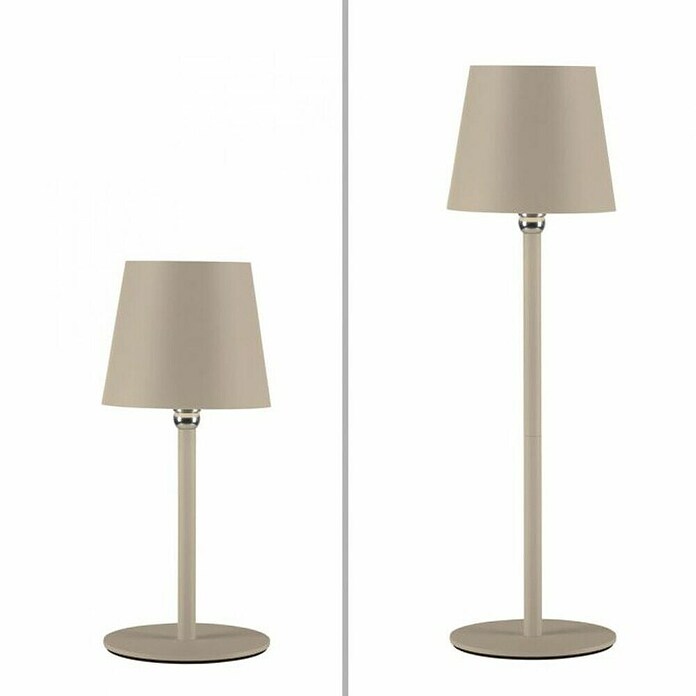 Just Light Punjiva stolna svjetiljka Boteria  (3 W, D x Š x V: 110 x 110 x 370 mm, Topla bijela, Bež) | BAUHAUS
