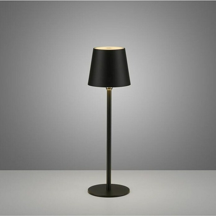 Just Light Punjiva stolna svjetiljka Boteria  (3 W, D x Š x V: 110 x 110 x 370 mm, Topla bijela, Crna) | BAUHAUS