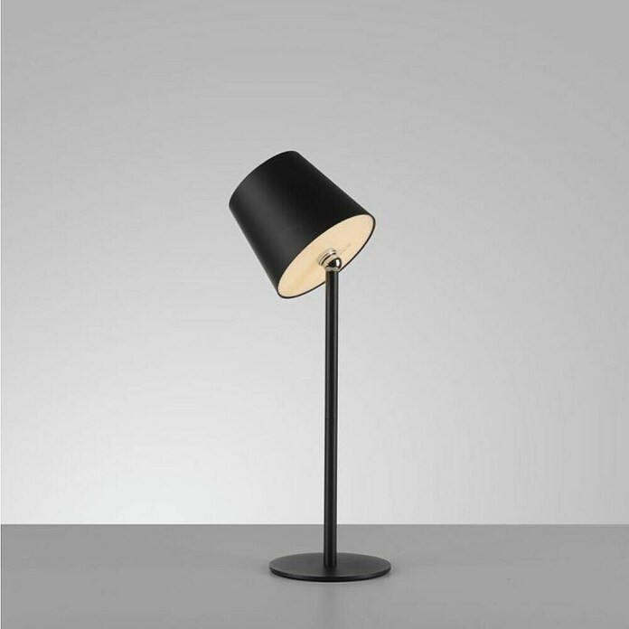 Just Light Punjiva stolna svjetiljka Boteria  (3 W, D x Š x V: 110 x 110 x 370 mm, Topla bijela, Crna) | BAUHAUS