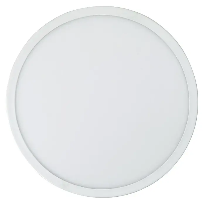 E2 elektro LED-Panel rund Twice Q - 18 W, L x B x H: 30 x 30 x 2,9 cm, Weiß - Weiße runde LED-Deckenleuchte mit schlichtem Design, ideal für moderne Innenräume und energieeffiziente Beleuchtung.