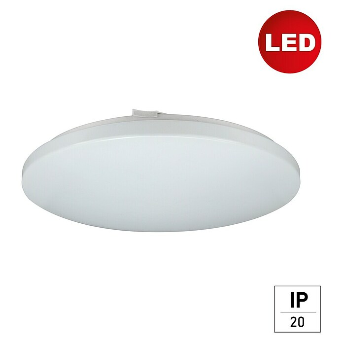 E2 elektro LED-Wand- & Deckenleuchte rund White (30 W, Ø x H: 38 x 6,2 cm, Weiß, Weiß, Warmweiß) | BAUHAUS