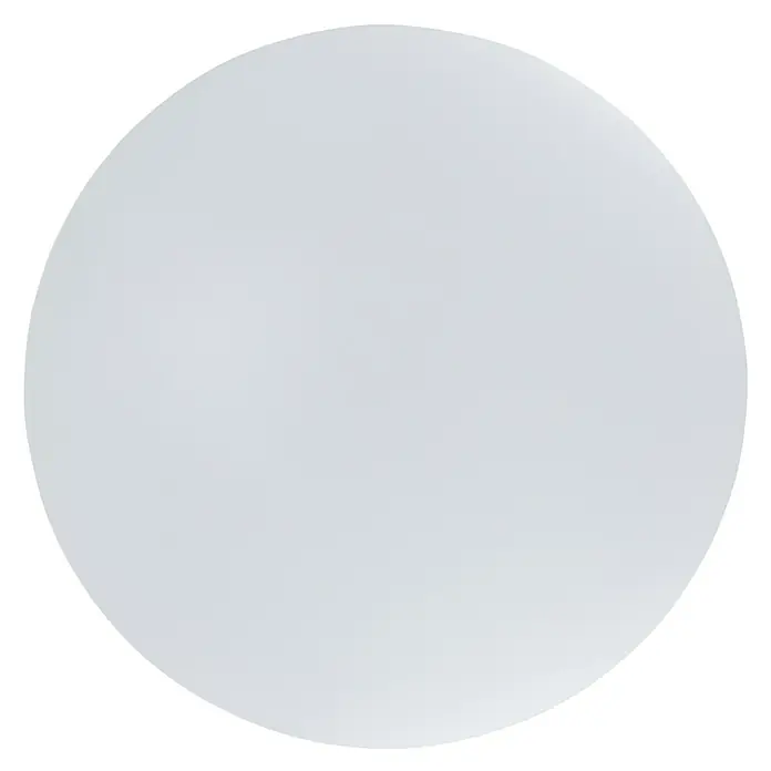 E2 elektro LED-Wand- & Deckenleuchte rund White R - 18 W, Ø x H: 33 x 6,2 cm, Warmweiß, IP54, Ohne Bewegungsmelder - Nahaufnahme einer runden, weißen LED Deckenleuchte.