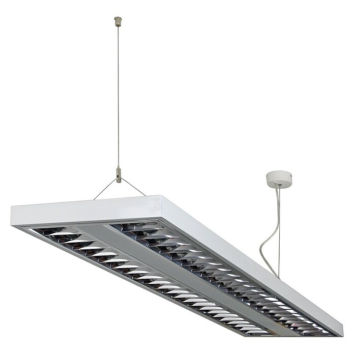 E2 elektro LED-Deckenleuchte - Rasterleuchte M (42 W, L x B x H: 124,5 x 31,2 x 4 cm, Weiß, Neutralweiß) | BAUHAUS