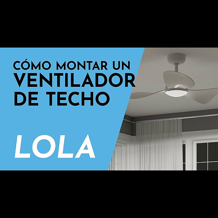 Arte confort Ventilador de techo Lola (Blanco, 83,3 cm, 35 W, Blanco neutro) | BAUHAUS