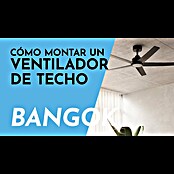 Arte confort Ventilador de techo Bangok (Negro, 132 cm, 35 W, Blanco cálido) | BAUHAUS