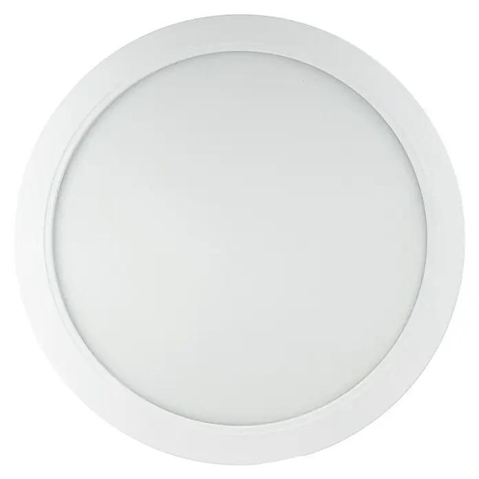 E2 elektro Einbaupanel Style R - 24 W, Ø x H: 30 x 3,1 cm, Weiß, Warmweiß, Außen - Runde LED-Deckenleuchte in Weiß. Das Licht ist gleichmäßig und hell, ideal für jeden Raum. Energiesparend und langlebig.