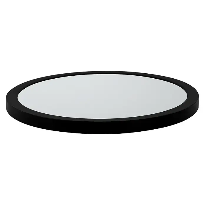 E2 elektro LED-Panel rund Space - 12 W, Ø x H: 30 x 1,7 cm, Schwarz, Warmweiß - Nahaufnahme einer runden, schwarzen Deckenleuchte mit einem diffusen, weißen Lichtelement, ideal für moderne Innenräume.