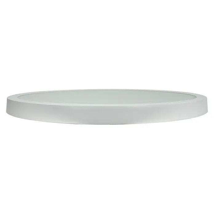 E2 elektro LED-Deckenleuchte rund Round - 40 W, Ø x H: 60 x 4 cm, Weiß, Kaltweiß - Eine runde, weiße LED-Deckenleuchte, ideal für moderne Innenräume. Ihr schlichtes Design sorgt für eine gleichmäßige Ausleuchtung.