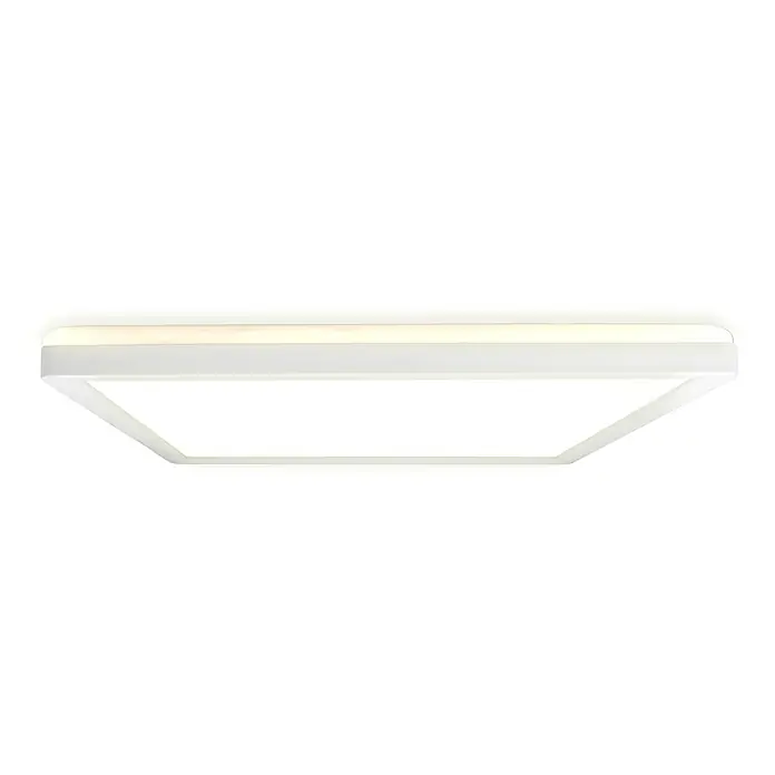 E2 elektro LED-Panel Twice Up & Down - 24 W, L x B x H: 42 x 42 x 2,9 cm, Weiß, Warmweiß - Quadratische LED-Deckenleuchte mit weißem Rahmen und heller, gleichmäßiger Ausleuchtung für moderne Innenräume. Optimale Beleuchtungslösung.