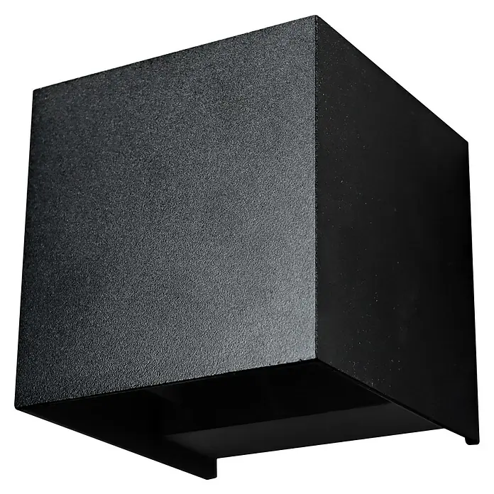 E2 elektro LED-Außenwandleuchte Kappa - 7 W, 10 x 10 x 10 cm, Anthrazit, IP65 - Schwarzer, kubischer Wandstrahler mit matter Oberfläche für Innen- und Außenbereiche, der modernes Design und Funktionalität vereint.
