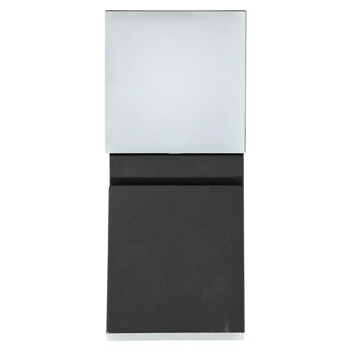 E2 elektro LED-Außenwandleuchte Lyra - 12 W, 6,2 x 15,6 x 8,3 cm, Anthrazit, IP65 - Dieses Bild zeigt eine moderne, zweifarbige Wandfliese in Weiß und Anthrazit, ideal für stilvolle Innenräume.
