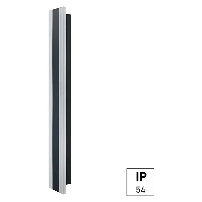 E2 elektro LED-Außenwandleuchte Irena - 18 W, 100 x 9 x 5 cm, Anthrazit, IP54 - Elegante LED-Wandleuchte in Schwarz und Weiß mit Schutzart IP54, ideal für den Außenbereich.